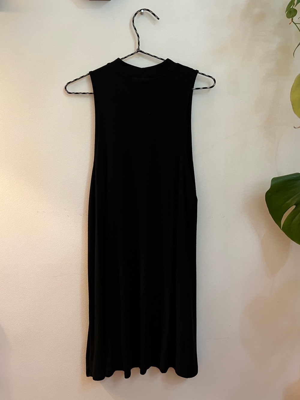 Topshop Sleeveless Black Shift Dress